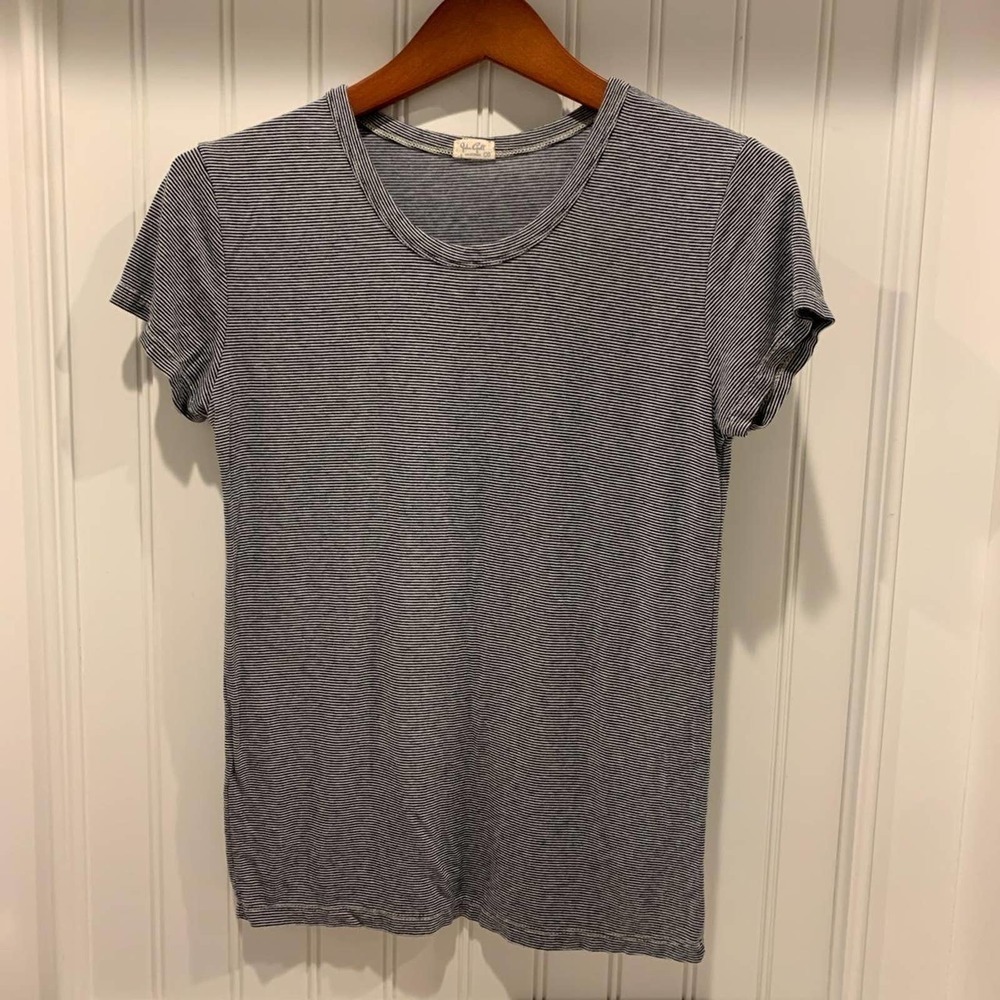 Brandy Melville black and white striped short sleeved tshirt!